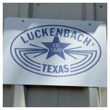 18x12 Metal Luckenbach Texas Sign