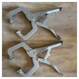 2- She.K 11-inch Locking C-Clamp Pliers