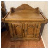 Vintage Solid Wood Dry Sink Side Table
