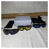 3 Pairs Motorcycle Sunglasses