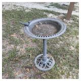 Gray Resin Birdbath bowl