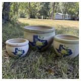 3- Texas with Yellow Rose Planters