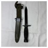 Vintage U.S. M7 Bayonet with original M8A1 PWH