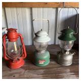 (3) Lanterns- Pyrex For Colman, Colman LP Gas