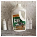 Quick Shine Floor Finish & (4) Mop Soap Bottles