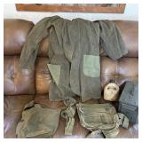 Vintage Military Items-Coat, Handbags, Ammo