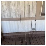 4 Fishing Poles & 2 Reels- Ambassadeur 400 D,