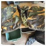 2- Moose Hunting Camo Insulated Pouches & Gloves