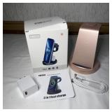 New Pink 3 in 1 Fast Wireless Charging Station