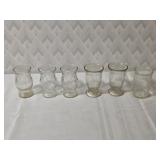 Vintage Jelly Glasses, Sea Horse and Footed