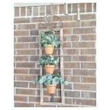 Decorative Wall Mount With 3 Plants