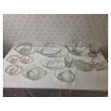 Misc. Glass Bowls, Measure Cup, Compote