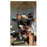 Wrought Iron Shelf & All Contents on Shelf