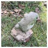 12" Concrete Frog Garden Statue