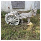 42x24 Concrete Donkey & Planter Cart