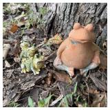 (2) Frog Garden Figures