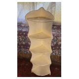 Solid Wood White Corner Shelf