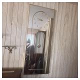 48x18 Hollywood Regency Mirrored Pendulum Wall