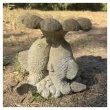 11" Concrete Fish Base Garden Statue