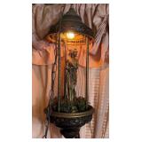 Vintage Mineral Oil Rain Lamp Greek Goddess