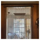Vintage Wood Beaded Door Curtain Retro 70s Boho