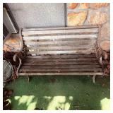 Cast Iron/ Wood Garden Bench