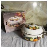 Regency Club Enamel Dutch Oven Fruit Pattern