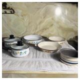 (6) Vintage Enamel Pots/Pans