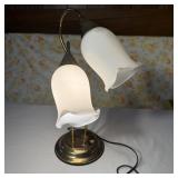 Double-Light Gooseneck Table Lamp