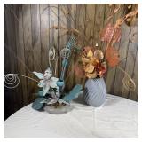 MCM Faux Floral Arrangements Blue Low