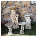 (4) Angel Pedestals