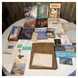Vintage Paper Ephemera- Movie Lists, Books, Maps,