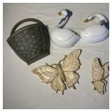 Vintage Wall Decor- Homco Burwood Country Geese