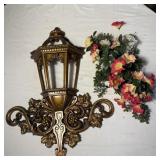 24 1/2" VTG Homco Hollywood Regency Ornate Gold