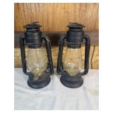 (2) Dietz Brand #20 "Junior" Oil Lantern