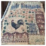Carol Endres Hen House Garden Party Throw Blanket