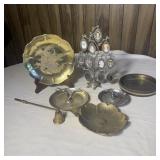Home Decor- Gold Plated Peacock Plate, Chrome
