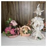 (3) Vintage MCM Ceramic Planters with