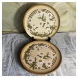(7) Lexington Dinner Plates Speckle Daisy Melamine