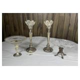 Silver Plated/ Brass Decor- Candle Sticks,