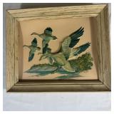 Mid Century Fred Sweney Game Birds Form craft 3D