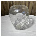 13" Mikasa Crystal Water-Ripple Vase