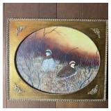 Vintage Oval-Framed Painting
