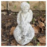 14" Concrete Angel Garden Statue