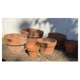 (6) Terra Cotta Planters/Pots