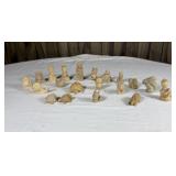(20) Mini Resin Animals made in Mexico, Owl, Dog,
