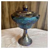 9 1/2" Vintage Shimmery Iridescent Blue /Purple