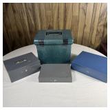 (3) Lock Boxes & File Holder