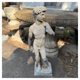 18" Concrete Garden Statue of David