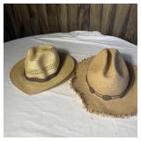 (2) Straw Hats